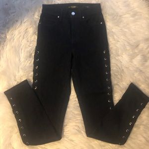Guess jeans with side lace ties
